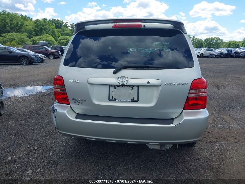 2003 Toyota Highlander V6 VIN: JTEHF21A330148051 Lot: 39771573