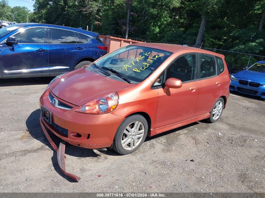 JHMGD38637S017594 | 2007 HONDA FIT