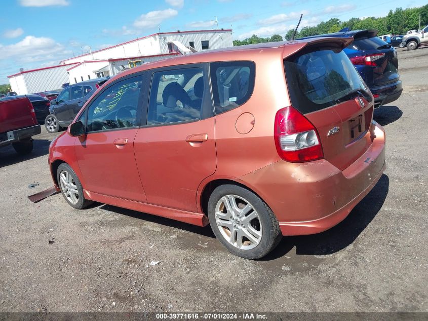 JHMGD38637S017594 | 2007 HONDA FIT