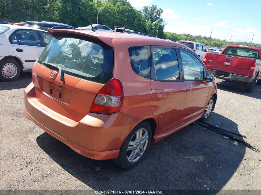 JHMGD38637S017594 | 2007 HONDA FIT