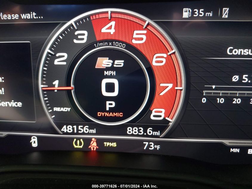 2018 Audi S5 3.0T Premium Plus VIN: WAUR4AF54JA058304 Lot: 39771626