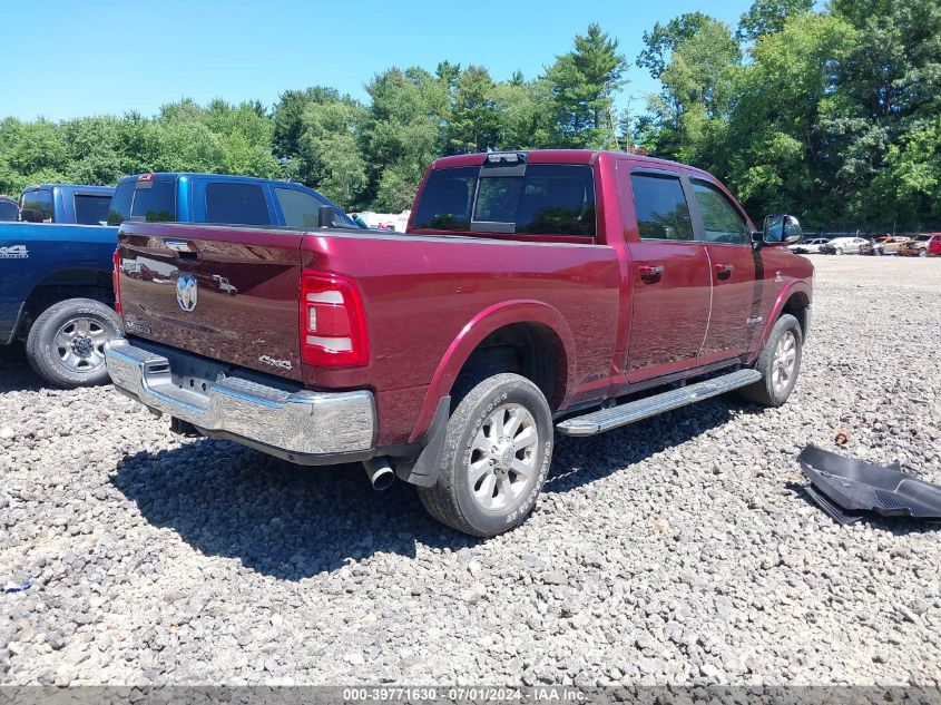 2019 Ram 2500 Laramie 4X4 6'4 Box VIN: 3C6UR5FL8KG607453 Lot: 39771630