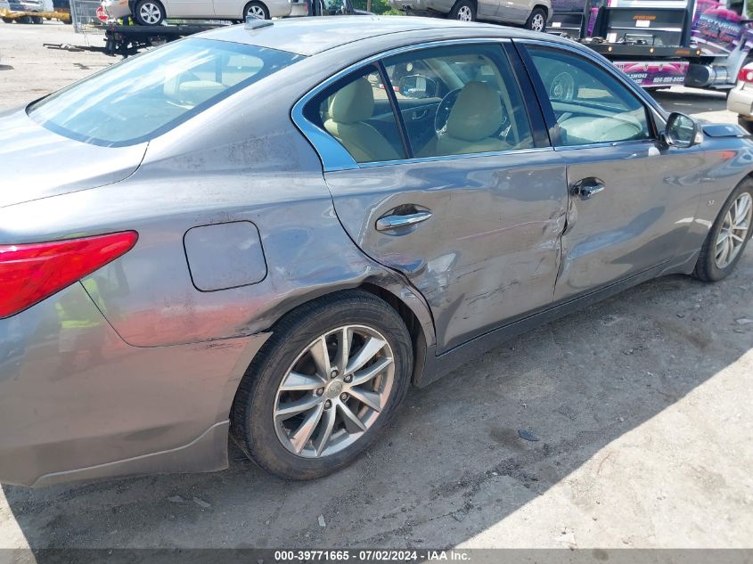 2014 Infiniti Q50 Premium VIN: JN1BV7AR7EM697380 Lot: 39771665