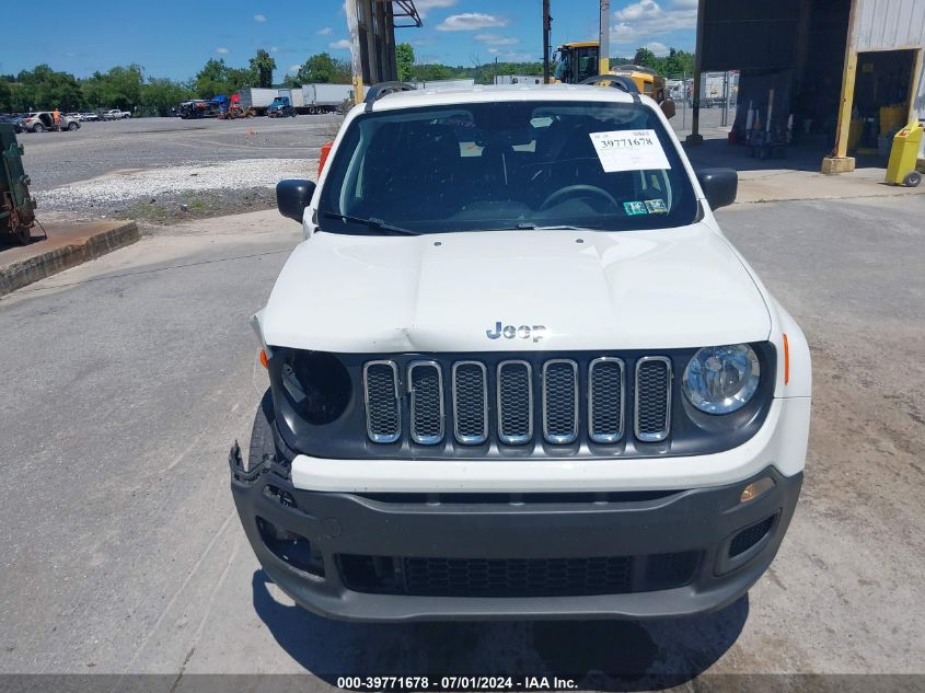 2018 Jeep Renegade Sport 4X4 VIN: ZACCJBAB1JPJ20338 Lot: 39771678