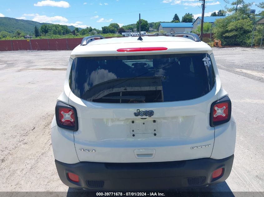 2018 Jeep Renegade Sport 4X4 VIN: ZACCJBAB1JPJ20338 Lot: 39771678