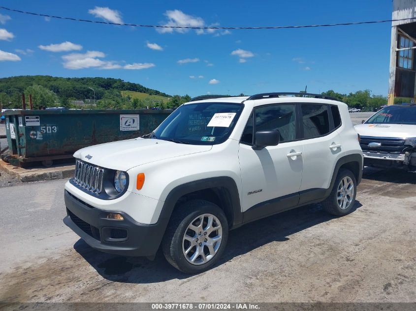 2018 Jeep Renegade Sport 4X4 VIN: ZACCJBAB1JPJ20338 Lot: 39771678