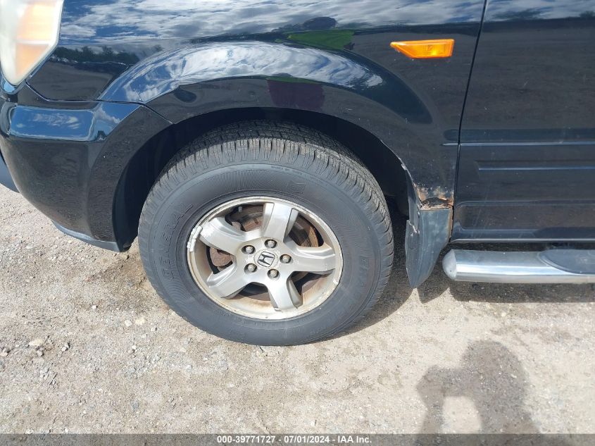 2007 Honda Pilot Ex-L VIN: 2HKYF185X7H500994 Lot: 39771727