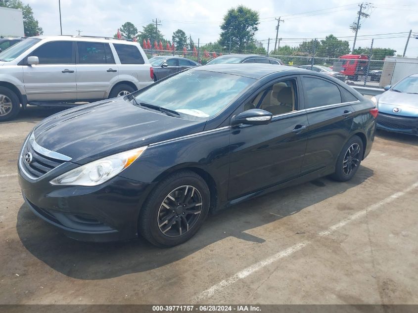 2014 Hyundai Sonata Gls VIN: 5NPEB4AC8EH846399 Lot: 39771757