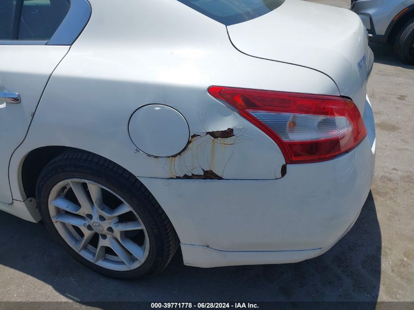 2009 Nissan Maxima 3.5 S VIN: 1N4AA51EX9C831323 Lot: 39771778