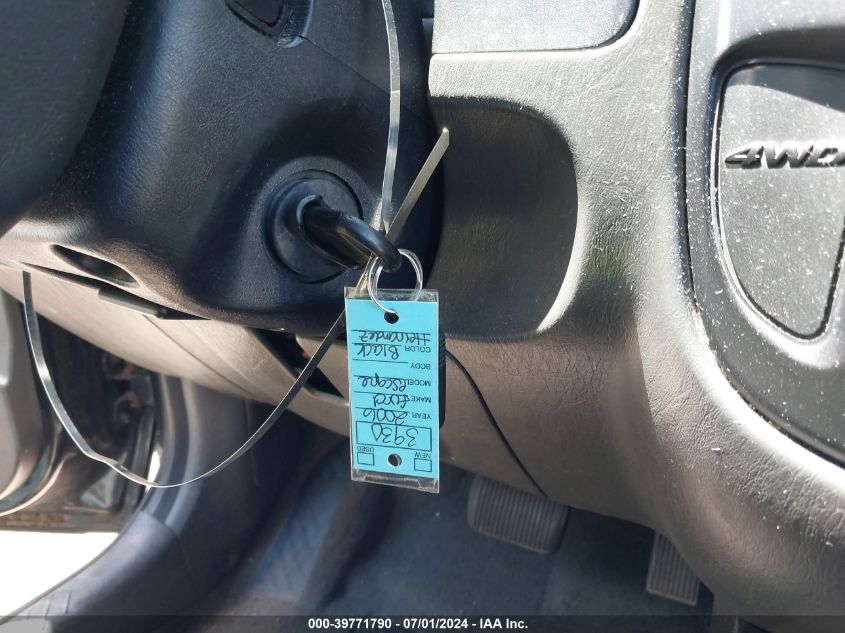 2006 Ford Escape Xls/Xls Manual VIN: 1FMYU92Z26KA04390 Lot: 39771790