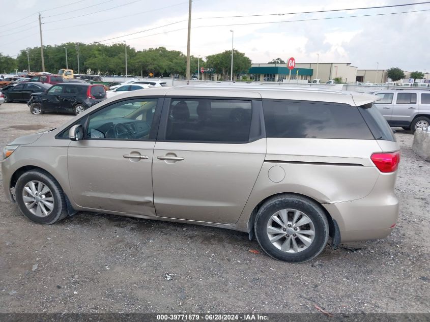 2016 Kia Sedona Lx VIN: KNDMB5C18G6215985 Lot: 39771879