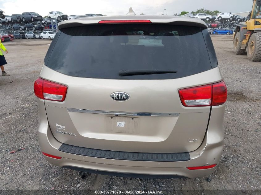 2016 Kia Sedona Lx VIN: KNDMB5C18G6215985 Lot: 39771879