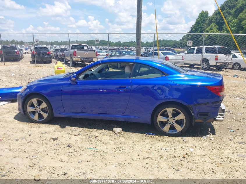 2010 Lexus Is 250C VIN: JTHFF2C29A2508313 Lot: 39771970