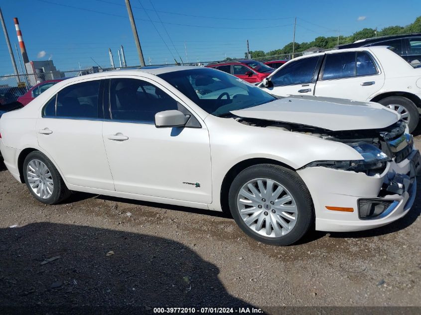 2010 Ford Fusion Hybrid VIN: 3FADP0L35AR228022 Lot: 39772010