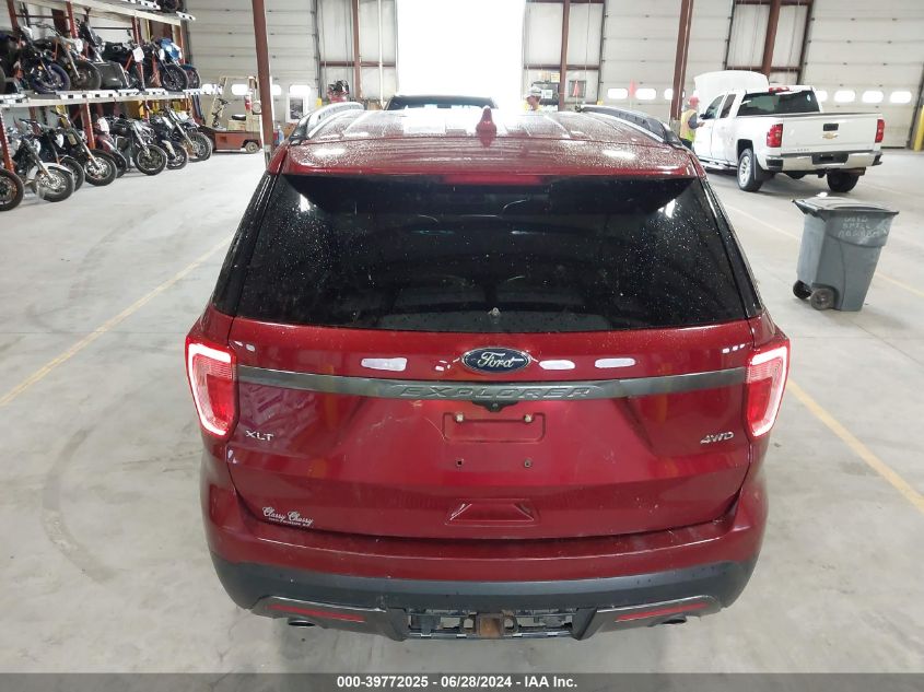 2017 Ford Explorer Xlt VIN: 1FM5K8D80HGA64066 Lot: 39772025