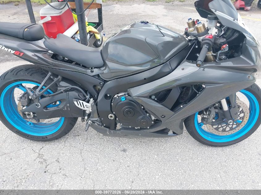 2008 Suzuki Gsx-R600 VIN: JS1GN7EA982111795 Lot: 39772026