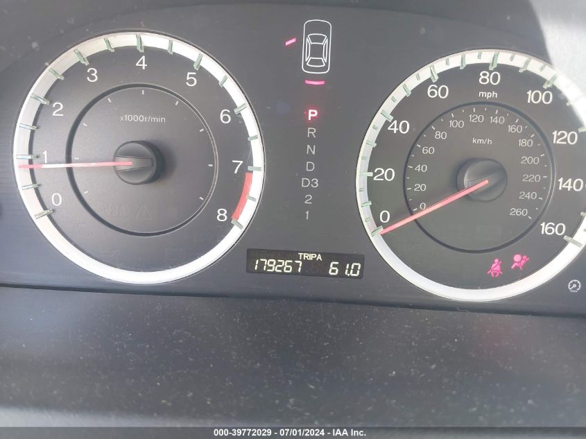 2010 Honda Accord 2.4 Ex VIN: 1HGCP2F77AA106015 Lot: 39772029