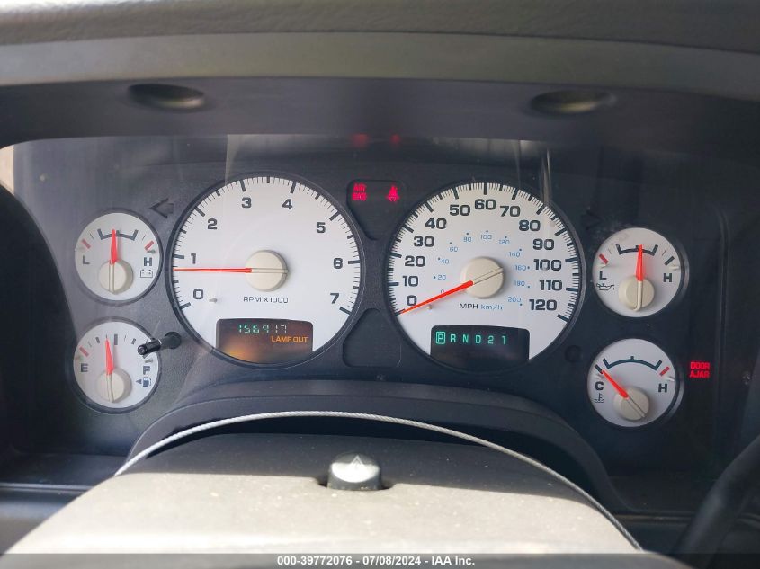 2002 Dodge Ram 1500 St VIN: 1D7HA18NX2S581834 Lot: 39772076