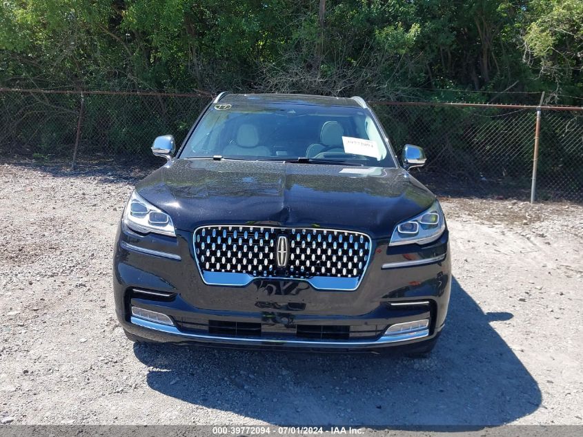 2021 Lincoln Aviator Black Label VIN: 5LM5J9XC2MGL00992 Lot: 39772094