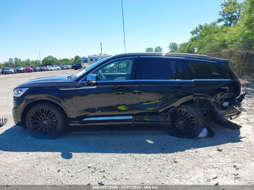 2021 Lincoln Aviator Black Label VIN: 5LM5J9XC2MGL00992 Lot: 39772094