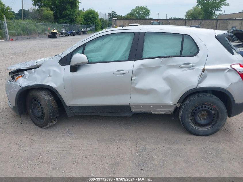2017 Chevrolet Trax Ls VIN: 3GNCJKSB0HL274972 Lot: 39772098