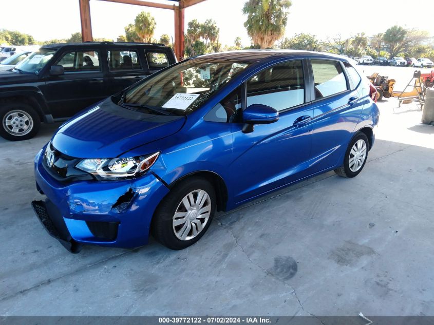 2015 Honda Fit Lx VIN: 3HGGK5H57FM786084 Lot: 39772122