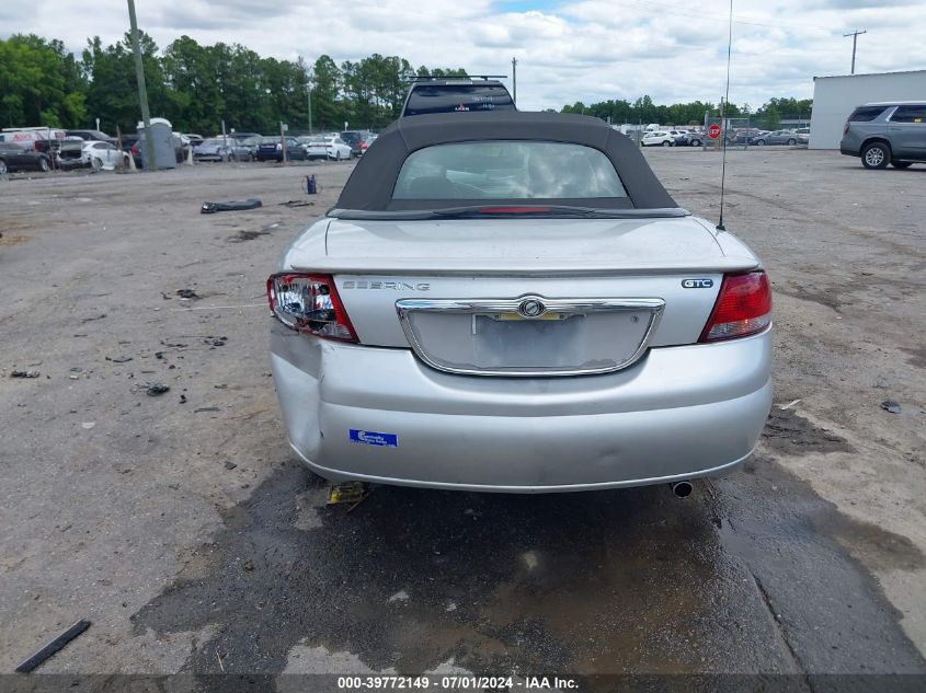 2002 Chrysler Sebring Gtc VIN: 1C3EL75R42N309333 Lot: 39772149