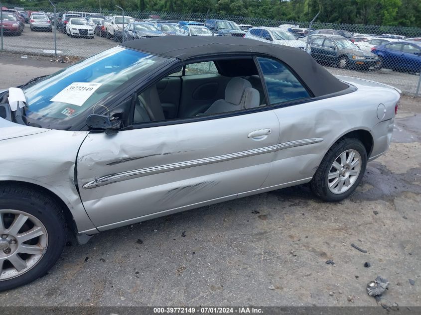 2002 Chrysler Sebring Gtc VIN: 1C3EL75R42N309333 Lot: 39772149