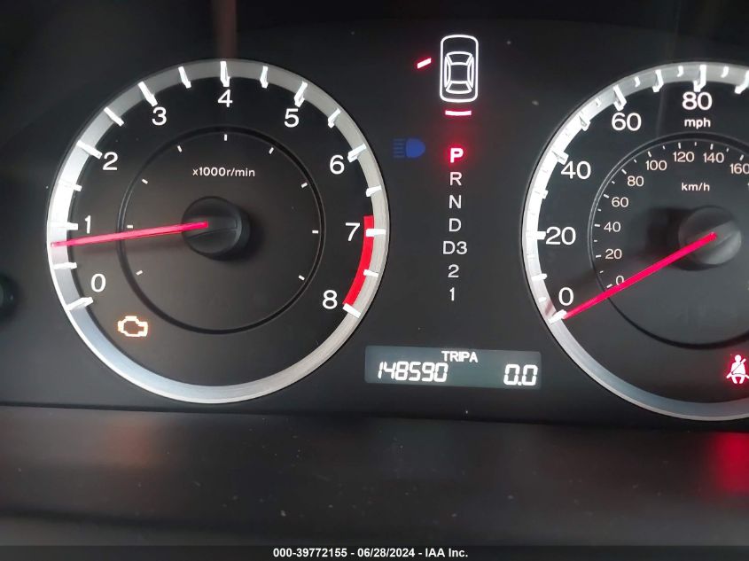 2010 Honda Accord 3.5 Ex-L VIN: 1HGCP3F8XAA023757 Lot: 39772155