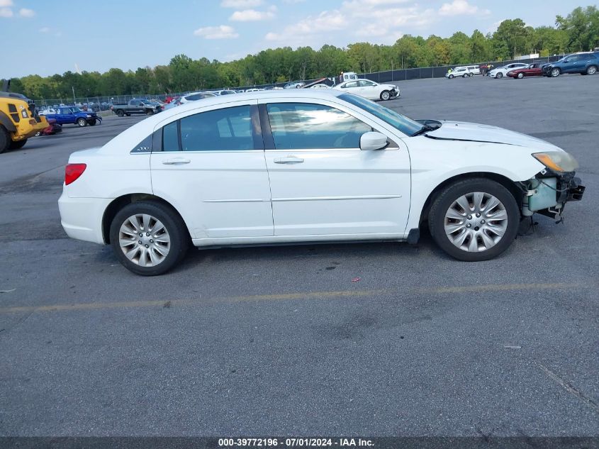 2012 Chrysler 200 Lx VIN: 1C3CCBABXCN208365 Lot: 39772196