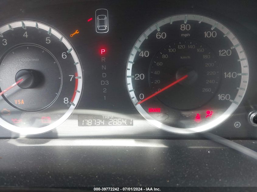 2010 Honda Accord 2.4 Lx VIN: 1HGCP2F33AA083135 Lot: 39772242