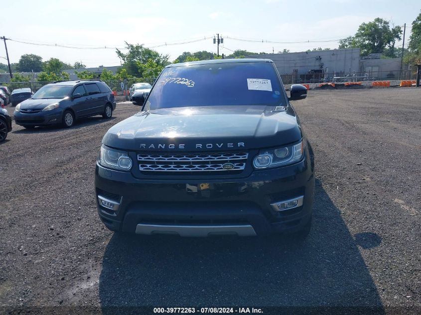 2017 Land Rover Range Rover Sport Hse VIN: SALWR2FV8HA135224 Lot: 39772263