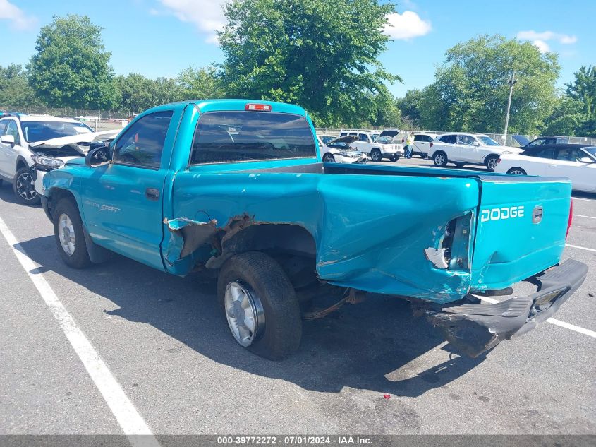 1998 Dodge Dakota Slt/Sport VIN: 1B7FL26X6WS564024 Lot: 39772272