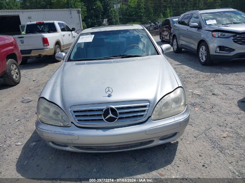 2000 Mercedes-Benz S 500 VIN: WDBNG75J5YA052448 Lot: 39772274