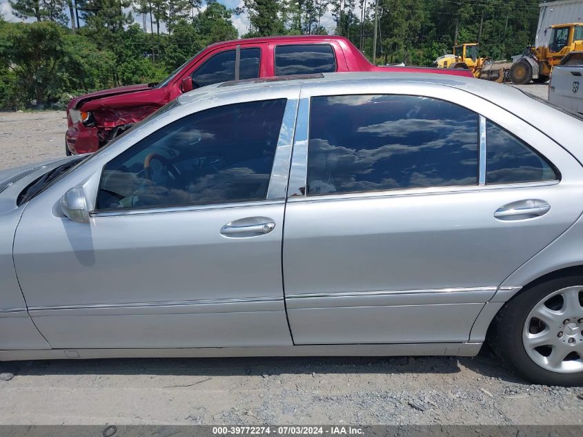 2000 Mercedes-Benz S 500 VIN: WDBNG75J5YA052448 Lot: 39772274