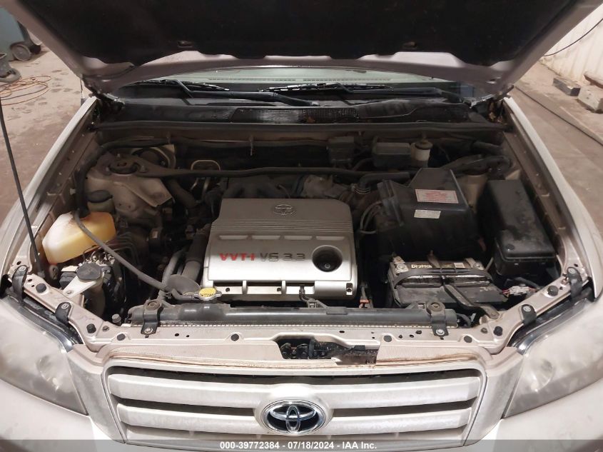 2005 Toyota Highlander V6 VIN: JTEEP21A350100651 Lot: 39772384