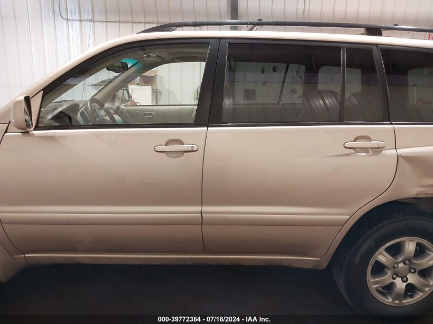 2005 Toyota Highlander V6 VIN: JTEEP21A350100651 Lot: 39772384