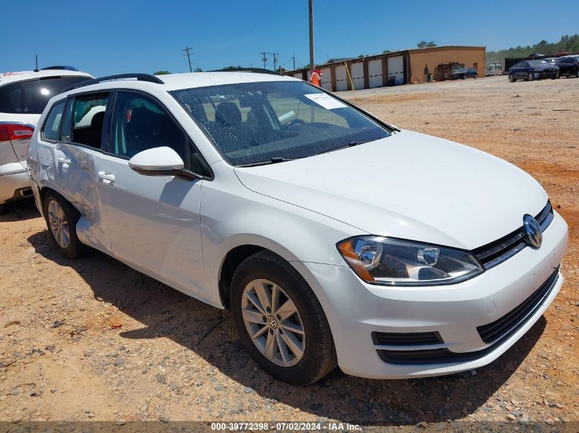 2017 Volkswagen Golf Sportwagen Tsi S VIN: 3VWA17AUXHM510776 Lot: 39772398