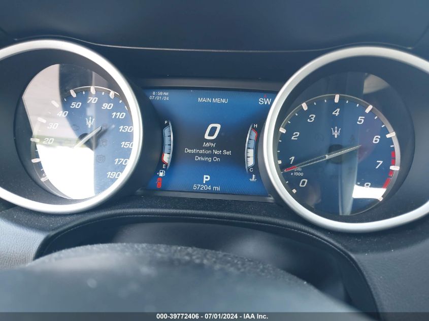 VIN ZAM57YSS9J1260127 2018 MASERATI GHIBLI S/SPORT