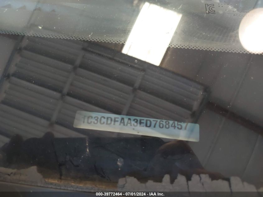 2014 Dodge Dart Se VIN: 1C3CDFAA3ED768457 Lot: 39772464