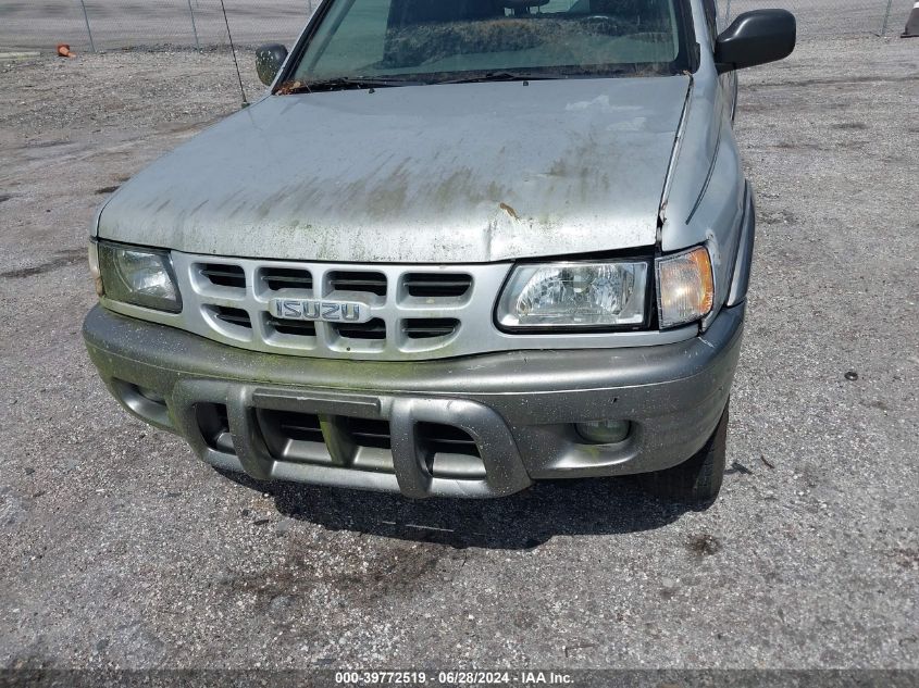 2002 Isuzu Rodeo Sport S 3.2L V6 Hard Top/S 3.2L V6 Soft Top VIN: 4S2CK57W024339453 Lot: 39772519