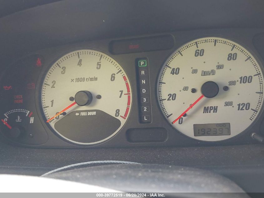 2002 Isuzu Rodeo Sport S 3.2L V6 Hard Top/S 3.2L V6 Soft Top VIN: 4S2CK57W024339453 Lot: 39772519