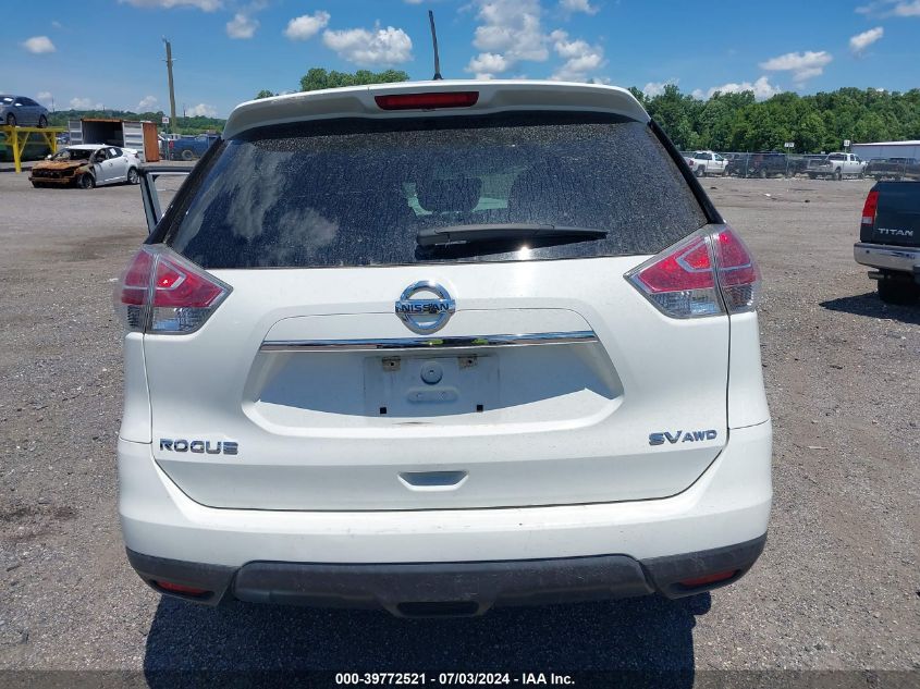 2016 Nissan Rogue Sv VIN: 5N1AT2MV7GC888585 Lot: 39772521