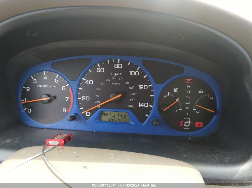 2001 Honda Accord 2.3 Lx VIN: 1HGCG56421A038309 Lot: 39772541