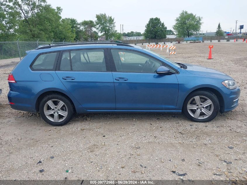 2018 Volkswagen Golf Sportwagen Tsi S/Tsi Se VIN: 3VWD17AUXJM751711 Lot: 39772568