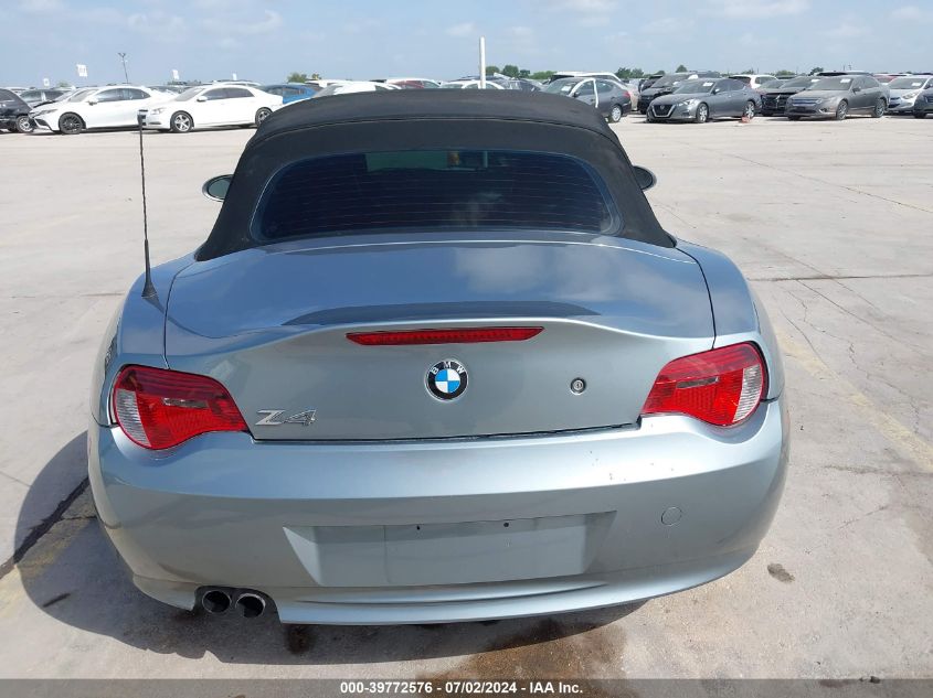 2006 BMW Z4 3.0 VIN: 4USBU33546LW66334 Lot: 39772576