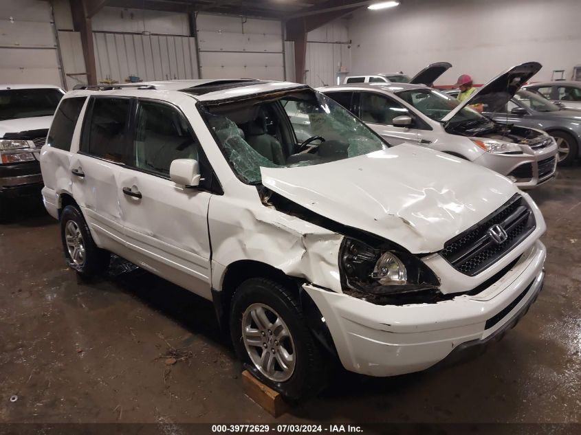 2005 Honda Pilot Ex-L VIN: 2HKYF18545H530540 Lot: 39772629