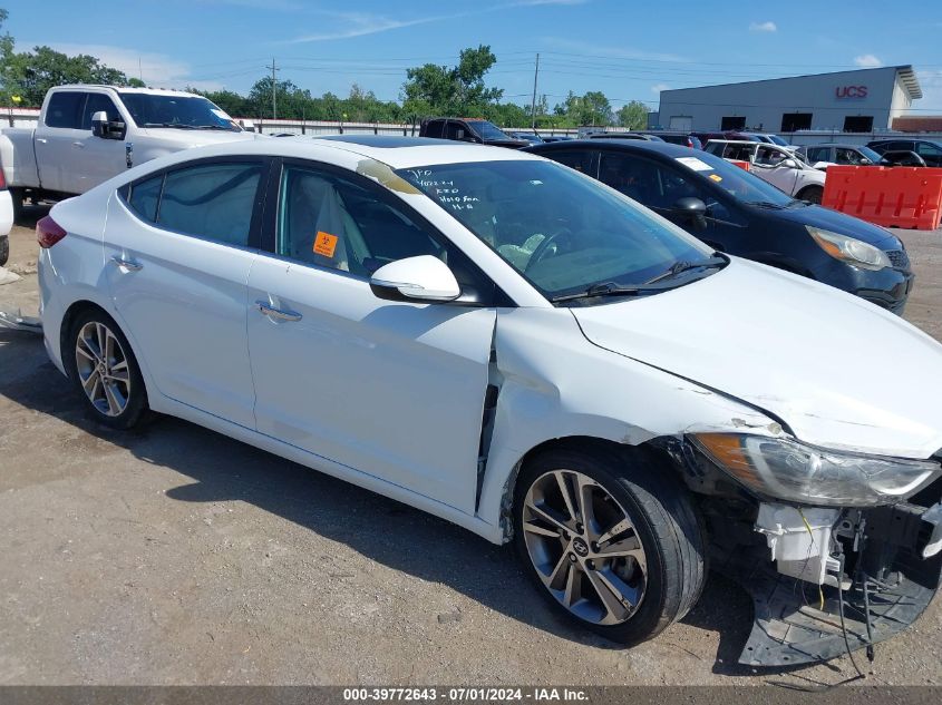 2017 HYUNDAI ELANTRA LIMITED - 5NPD84LF7HH107868