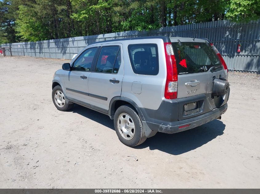 2005 Honda Cr-V Lx VIN: JHLRD78595C004240 Lot: 39772686