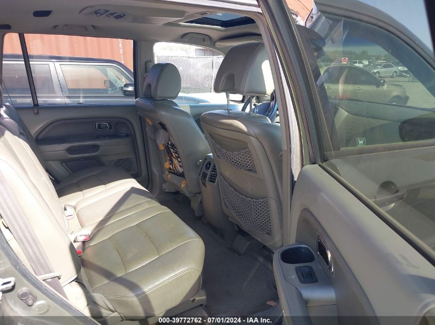 2006 Honda Pilot Ex-L VIN: 2HKYF18626H517490 Lot: 39772762